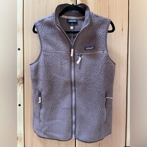 Patagonia dusky Brown Fleece Vest NWT women’s medium